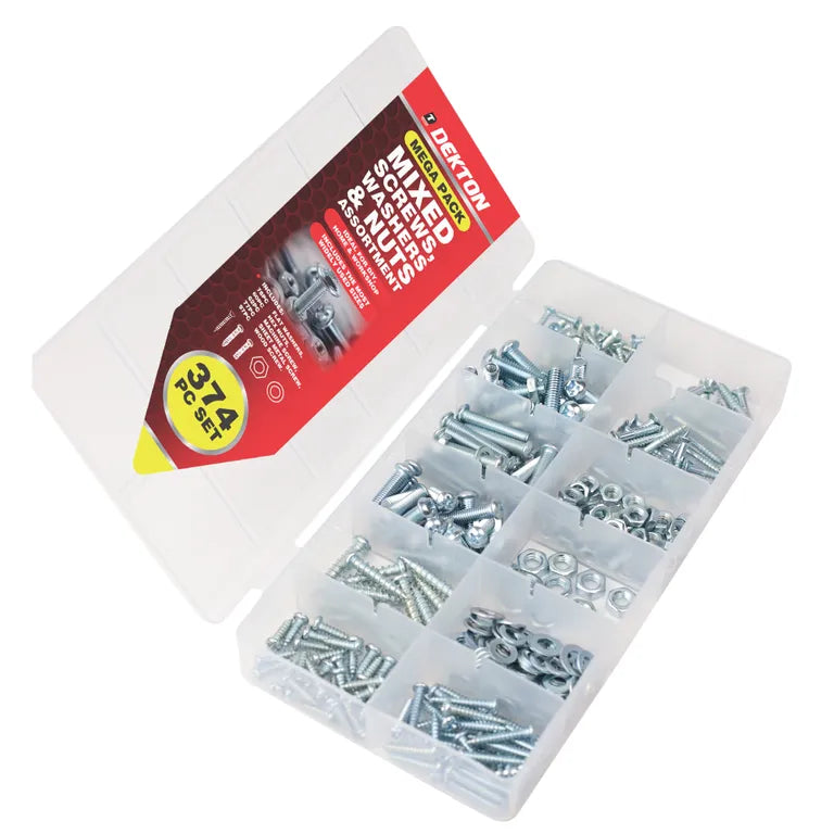 DEKTON 374PCS Screw Nuts & Washer Kit