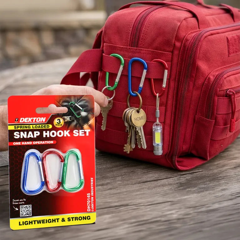 DEKTON 3pc Snap Hook Set