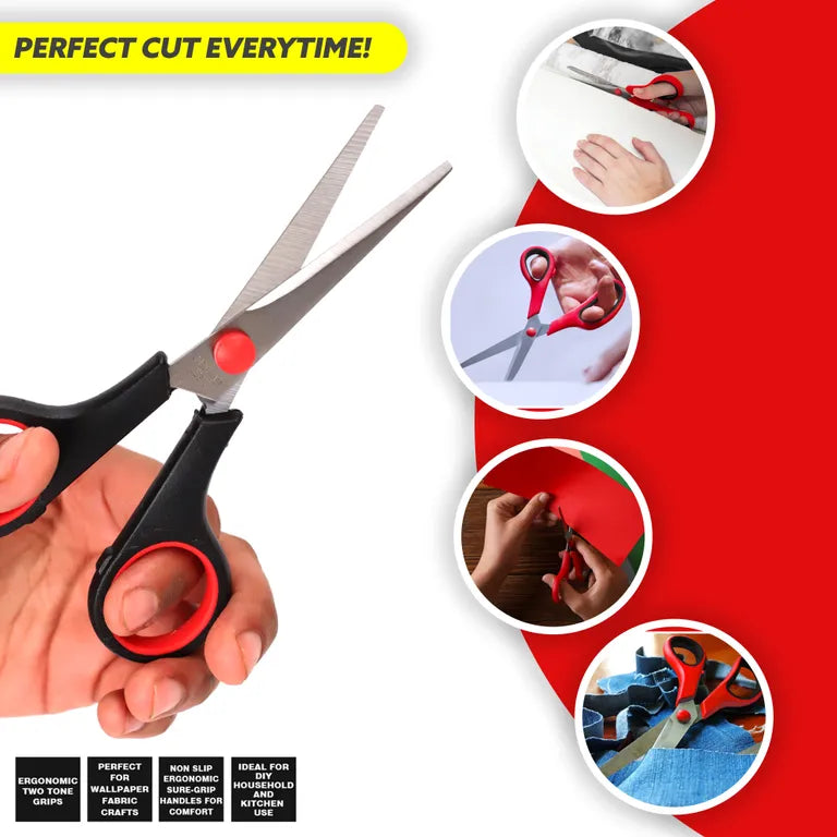 DEKTON 4PC Scissors Set - 5.5", 6.5", 8.5", 10"