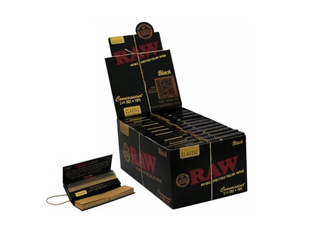 Raw Black 1 ¼ size (1 x 24)