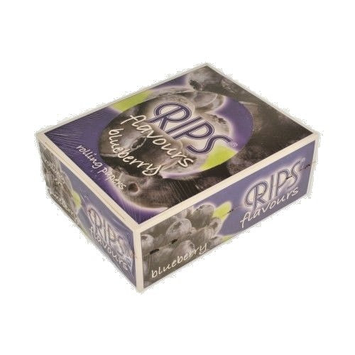 Rips Blueberry Flavoured Rolling Papers – 24 Pack