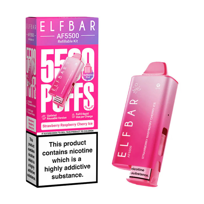 ELF BAR AF5500 Refillable Kit, 2% Nic - 5 Packs