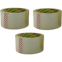 Prima Clear Tape 2" – 6 Pack | Strong Adhesive & Multipurpose Tape