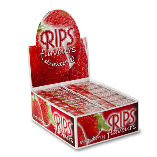 Rips Strawberry Flavoured Rolling Papers – 24 Pack