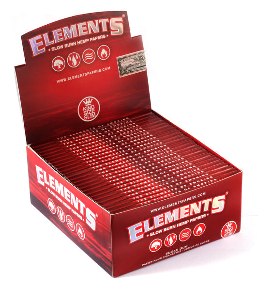Elements Red King Size Slim Combi - 32 Pack