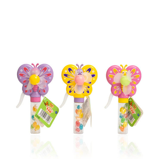 Candy Paradise Butterfly Fan Toy With Candy 12 x 10g