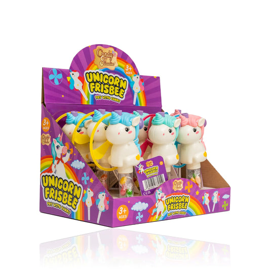 Candy Paradise Unicorn Frisbee Toy With Candy