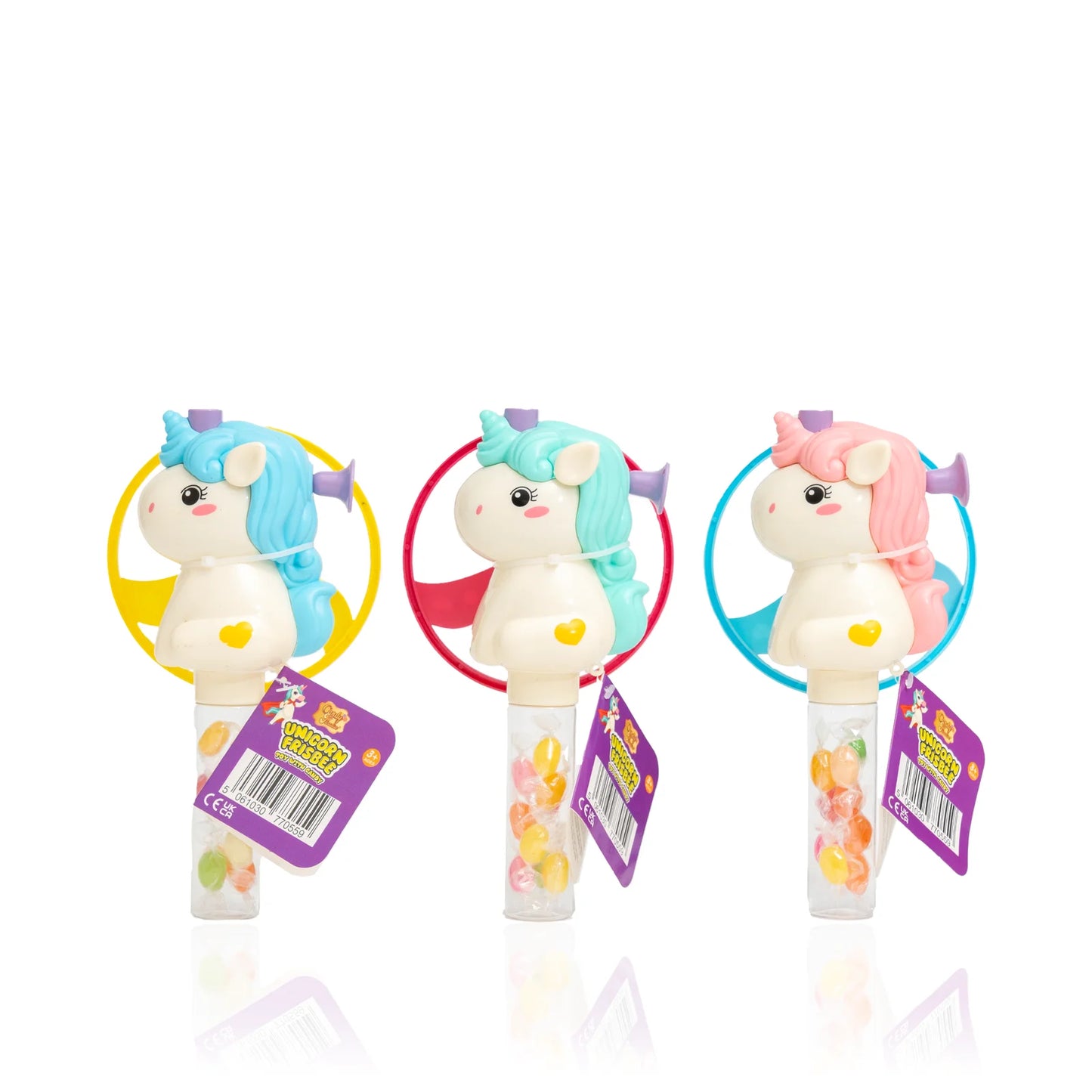 Candy Paradise Unicorn Frisbee Toy With Candy