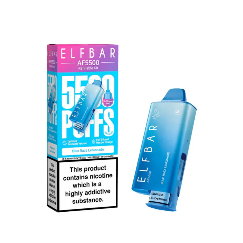 ELF BAR AF5500 Refillable Kit, 2% Nic - 5 Packs