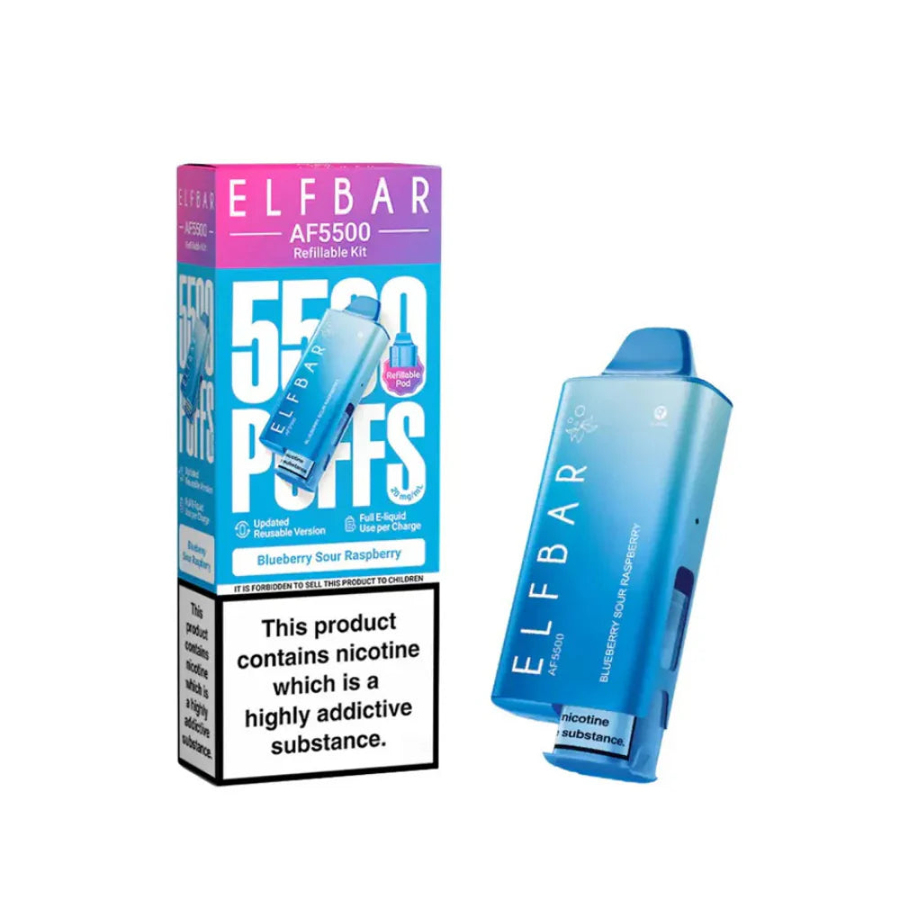 ELF BAR AF5500 Refillable Kit, 2% Nic - 5 Packs