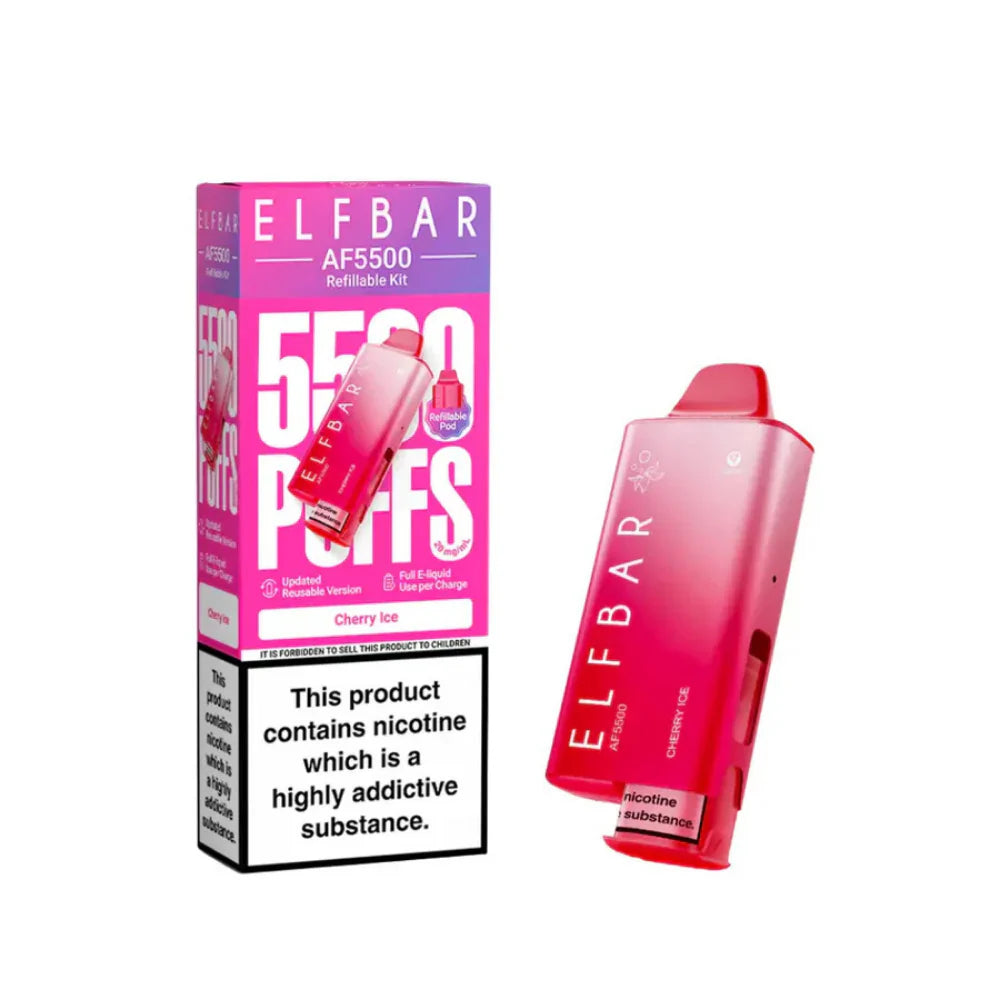 ELF BAR AF5500 Refillable Kit, 2% Nic - 5 Packs