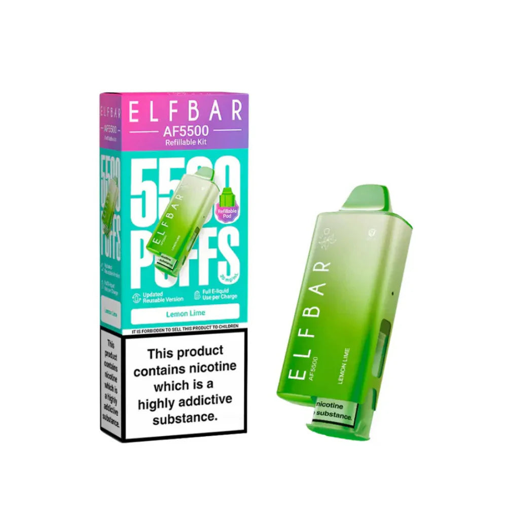 ELF BAR AF5500 Refillable Kit, 2% Nic - 5 Packs