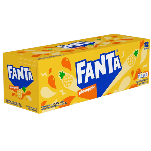 Fanta Soda Can 12 x 350ml