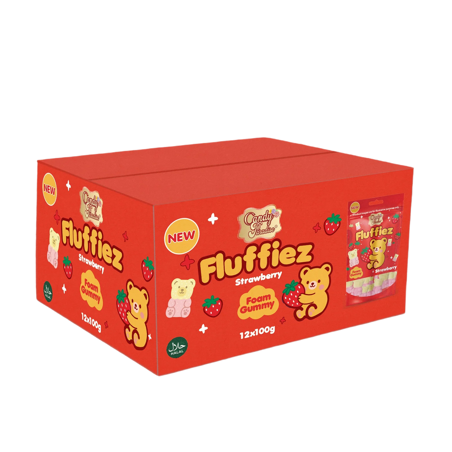 Candy Paradise Fluffies Foam Gummies 12 x 100g
