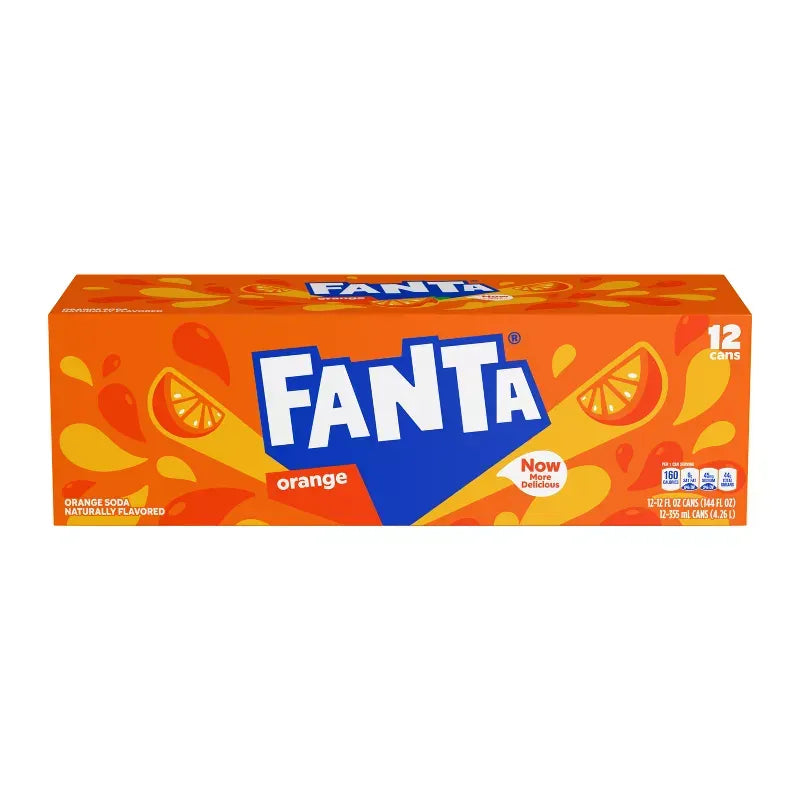 Fanta Soda Can 12 x 350ml