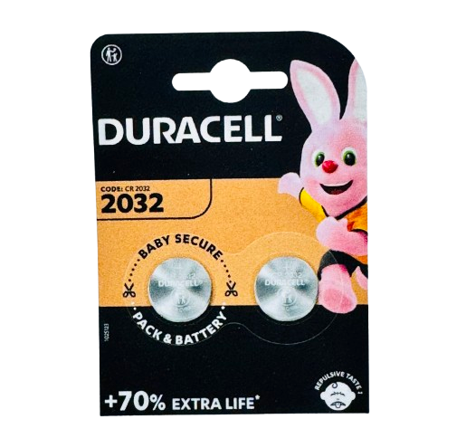 Duracell CR2032 2 Pack Lithium Batteries