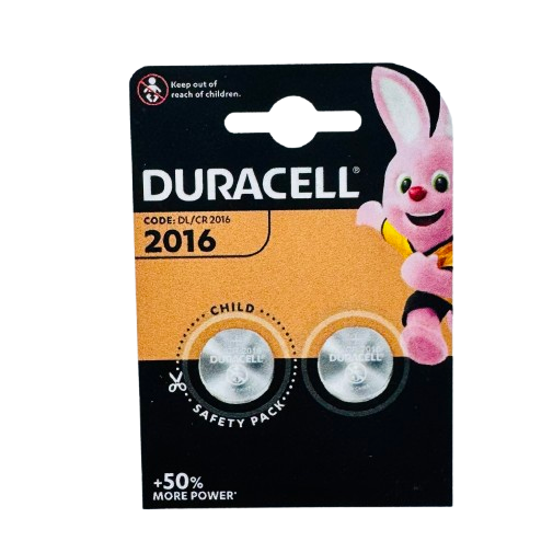 Duracell CR2016 2 Pack Lithium Batteries