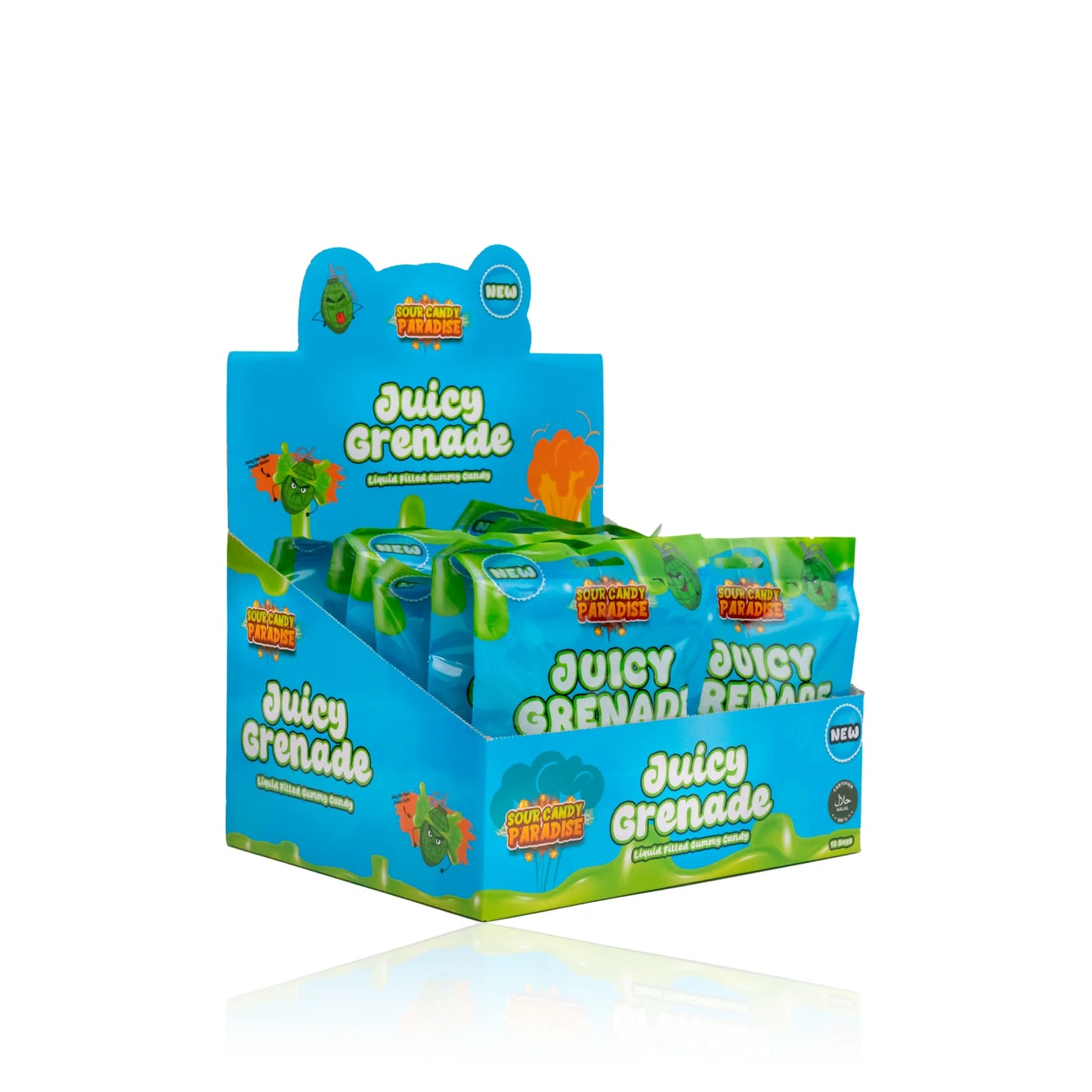 Candy Paradise Juicy Grenade Liquid Filled Gummy Candy 12x72g