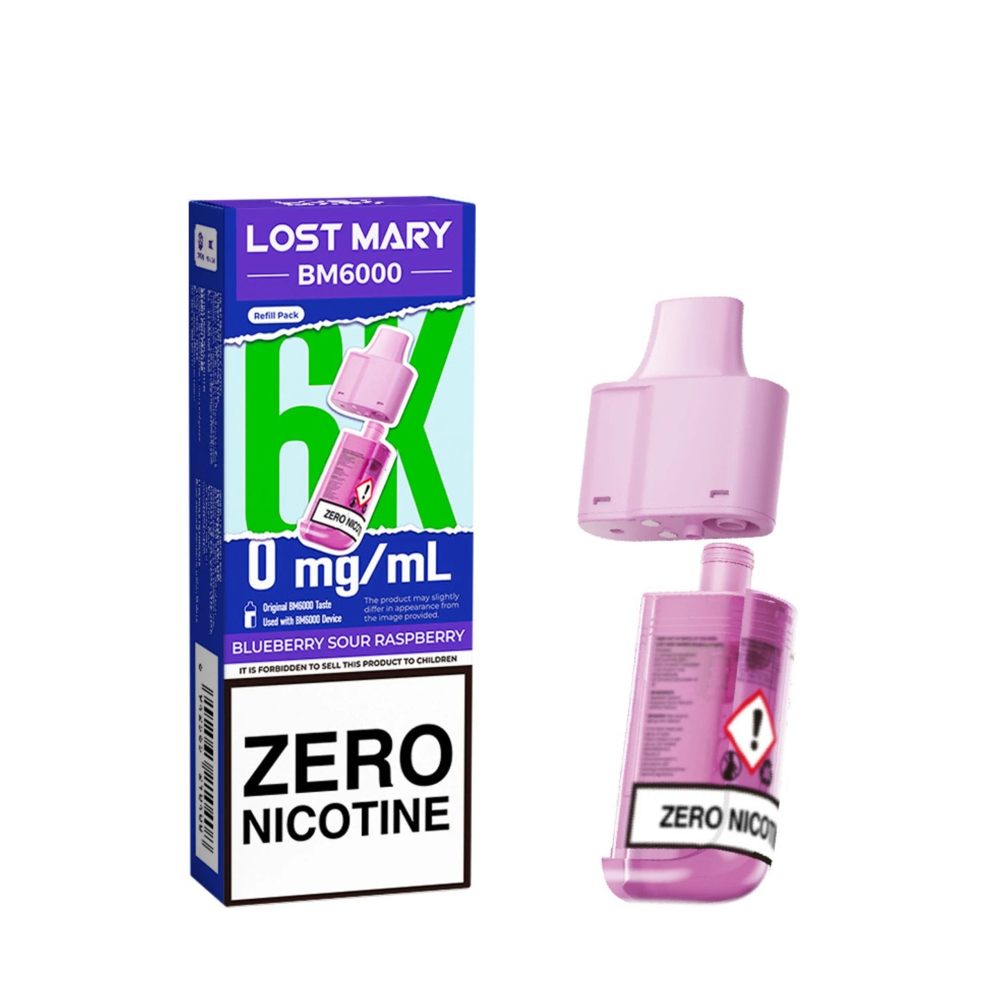LOST MARY BM6000 Prefilled Pod - Zero Nicotine