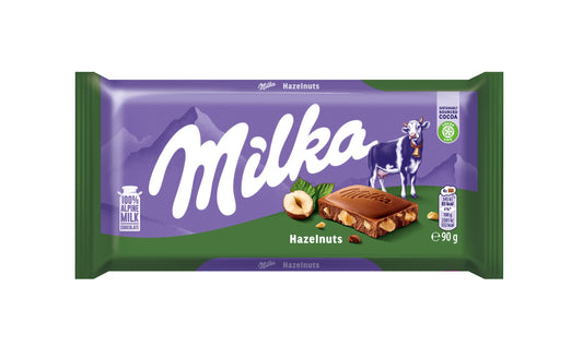 Milka Hazelnuts Chocolate Bar 24 x 90g