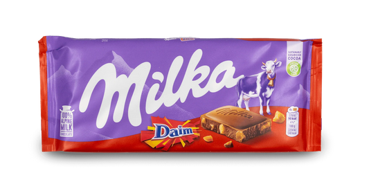 Milka Daim Chocolate Bar 24 x 90g