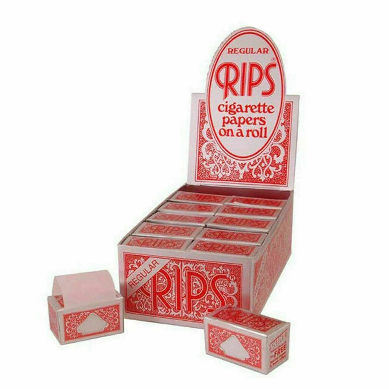 Rips Red Regular Rolling Papers on a Roll – 24 Pack
