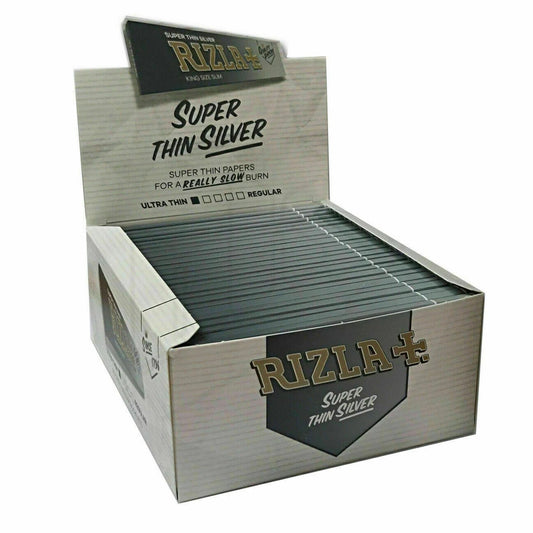 Rizla Silver King Size Slim Rolling Papers – Pack of 50