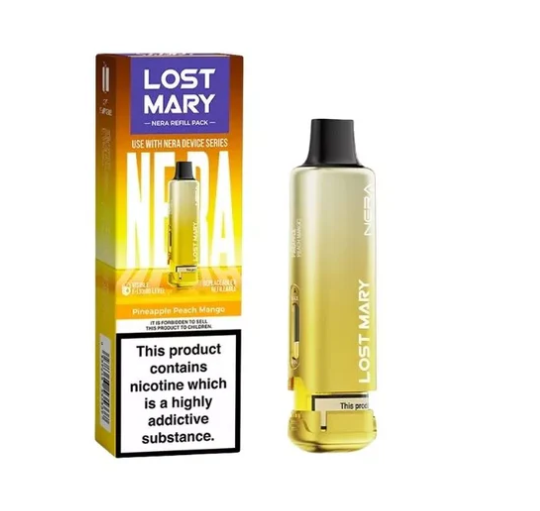 Lost Mary NERA 15K Puffs Pods Refill TPD 2% Nic - 5 Packs
