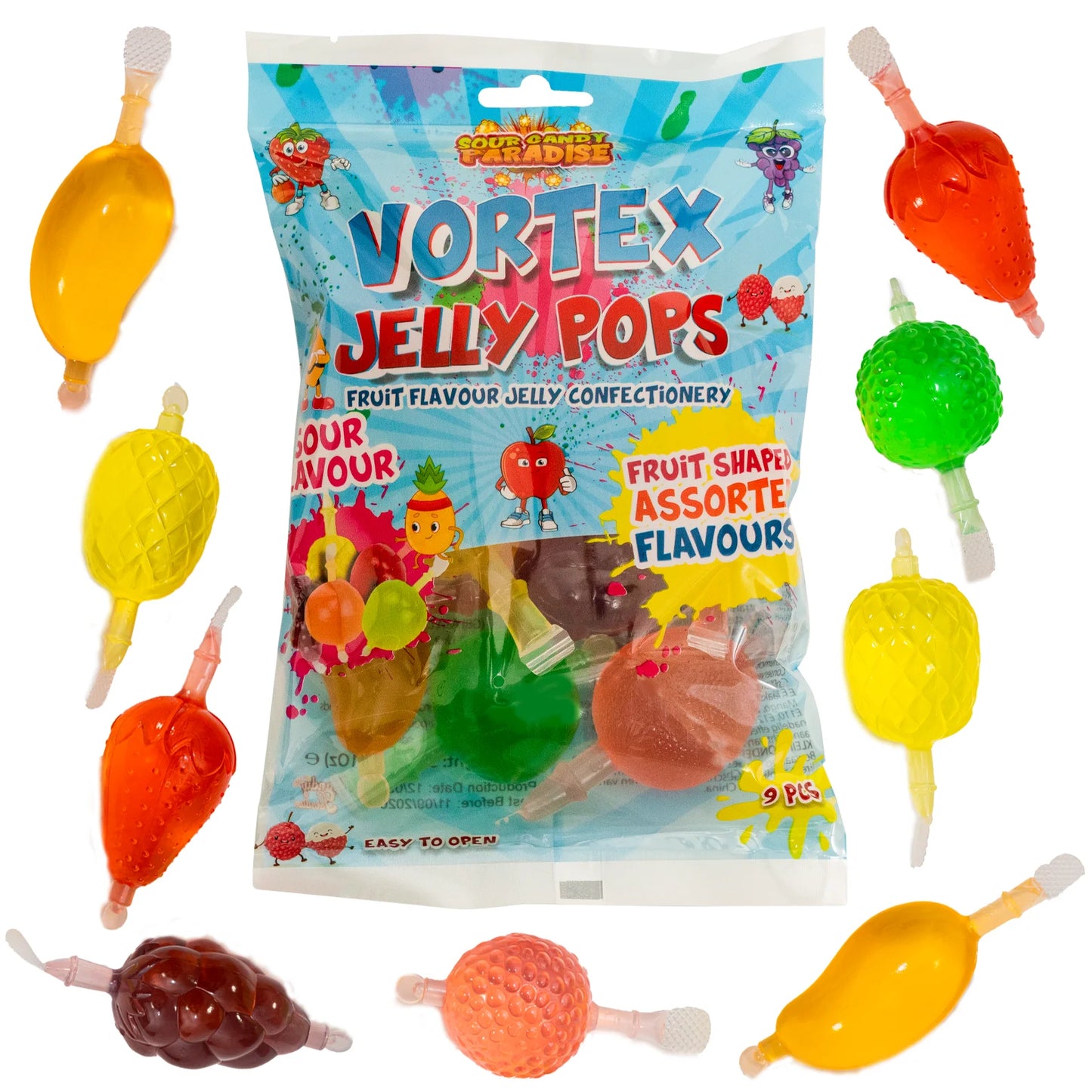 Candy Paradise ® Sour Vortex Jelly Pops ® 12x315g