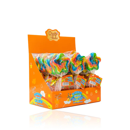 Candy Paradise ® Rainbow Star Swirl Lollipop 30x50g