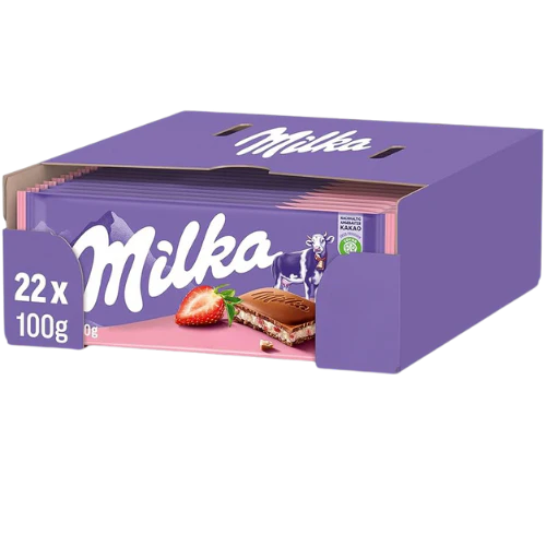 Milka Strawberry 22 x 100g