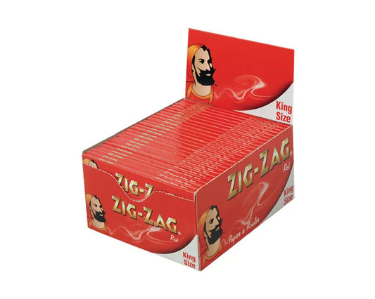 ZIG ZAG King Red Slim – 50 Pack