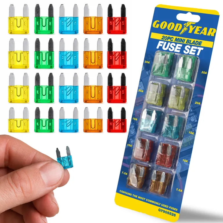 GOODYEAR 20pc Mini Blade Fuses