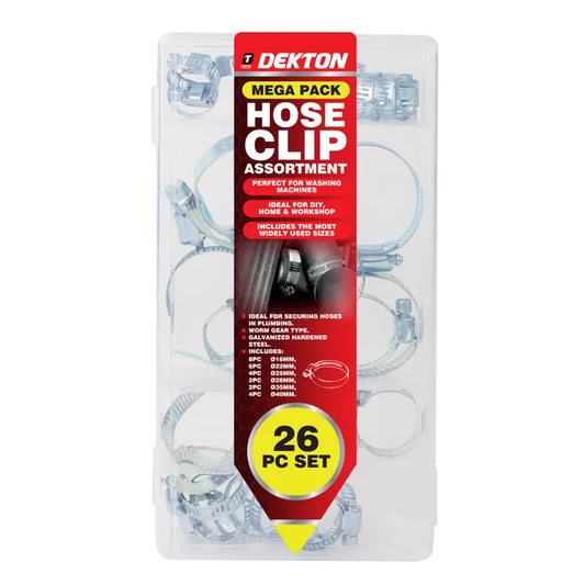 DEKTON Hose Clip Assortment - 26 PC