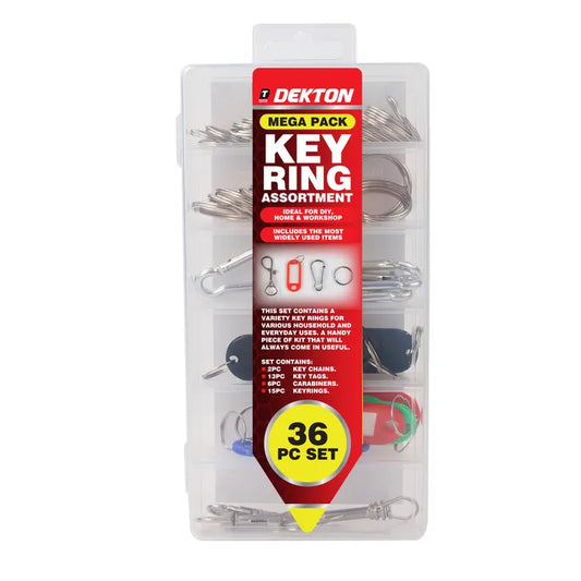 DEKTON 36PC Key Ring Set