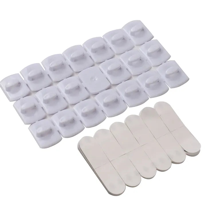 DEKTON GeckoGrip White Cable Hooks 20PC