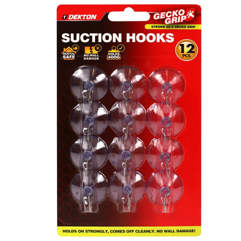 DEKTON Geckogrip Suction Hooks Medium 12pc