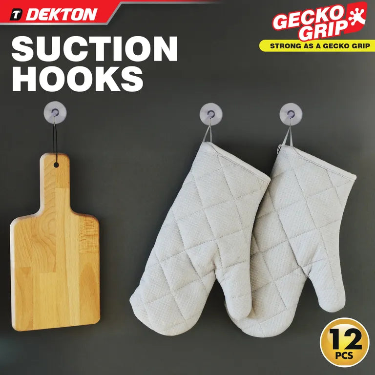 DEKTON Geckogrip Suction Hooks Medium 12pc