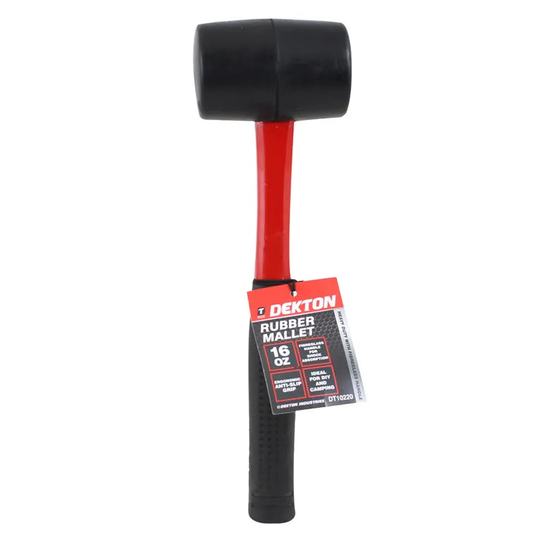 DEKTON Fibreglass Rubber Mallet 16oz