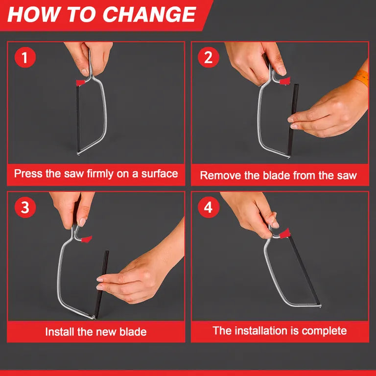 DEKTON Junior Hacksaw With Blade & 6 Extra Blades