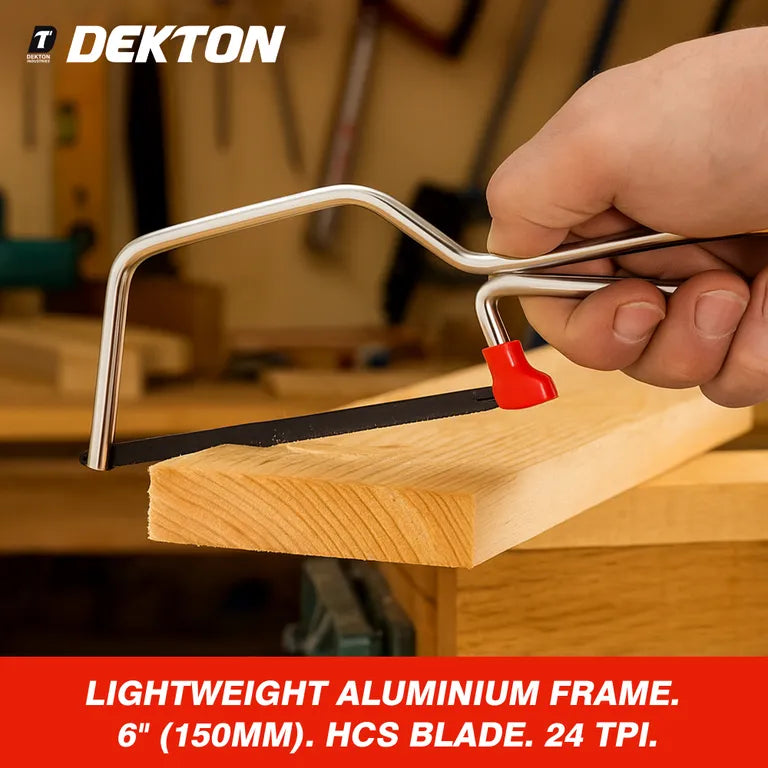 DEKTON Junior Hacksaw With Blade & 6 Extra Blades