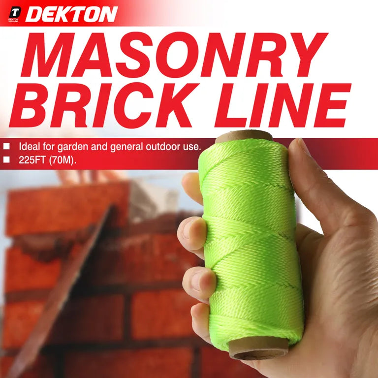 DEKTON 24pc Masonry Brick Line 225ft (70m) Hi Vis Green