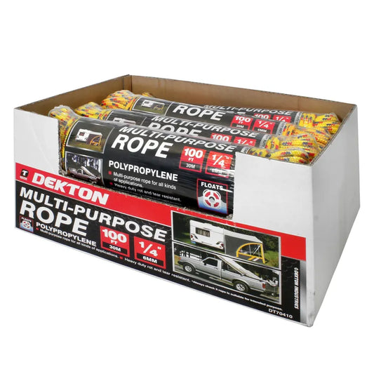 DEKTON 1/4" x 100FT Multipurpose Rope