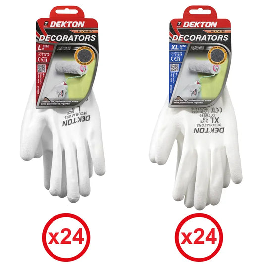 DEKTON Size 9/L Decorators PU Coated Gloves