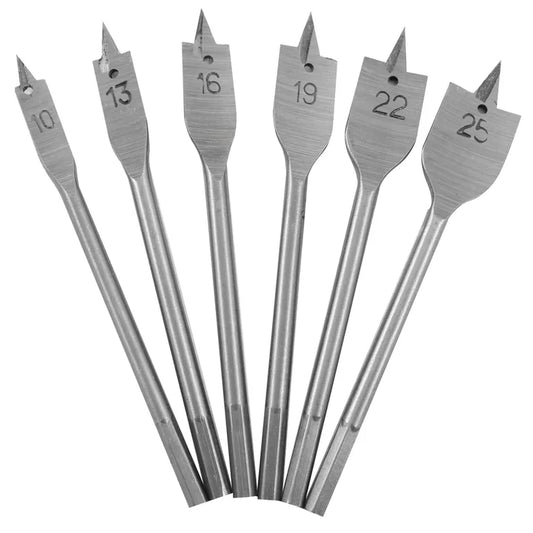 DEKTON 6PC Flat Wood Drill Set
