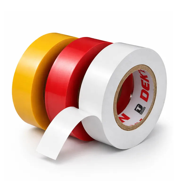 DEKTON 3pc PVC 13m Tape (Yellow / Red / White)