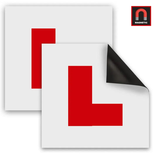 DEKTON Car Magnetic L Plate - 2 Pack
