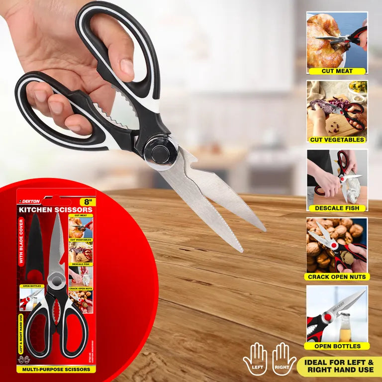 DEKTON 8" Kitchen Scissors with Blade