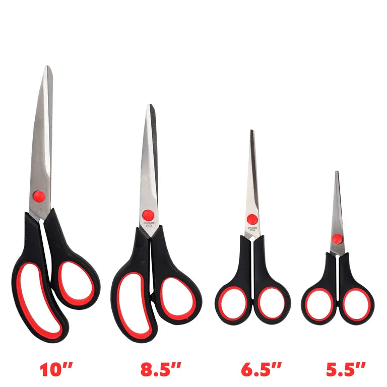 DEKTON 4PC Scissors Set - 5.5", 6.5", 8.5", 10"