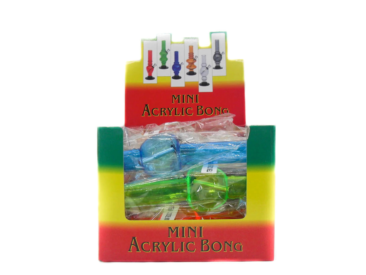 BONG MINI ACRYLIC 6″ 150MM (12 pack)